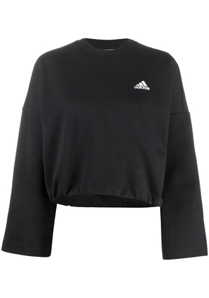 adidas 3-Stripes cropped sweatshirt - Black