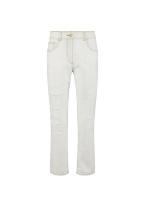 Elisabetta Franchi denim five-pocket trousers - Neutrals