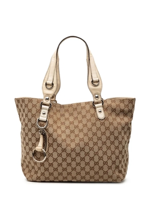 Gucci Pre-Owned 2000-2015 Medium GG Canvas Icon Bit tote bag - Brown