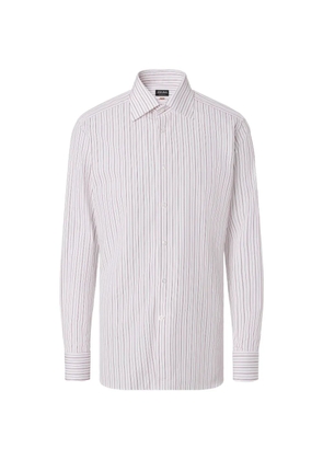 Zegna striped cotton shirt - White