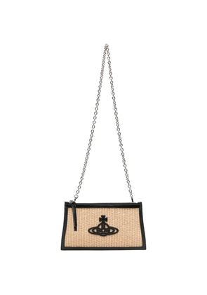 Vivienne Westwood small flat clutch bag - Neutrals