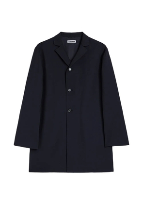Jil Sander twill coat - Blue