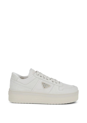 Prada Downtown Bold logo-plaque sneakers - Neutrals