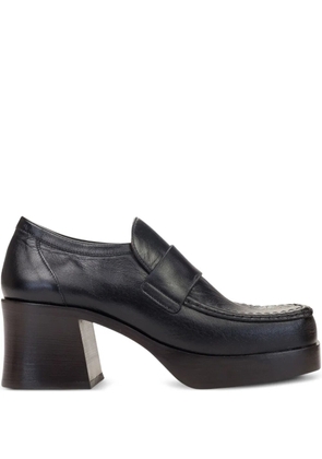 Marni pierced platform loafers - Black
