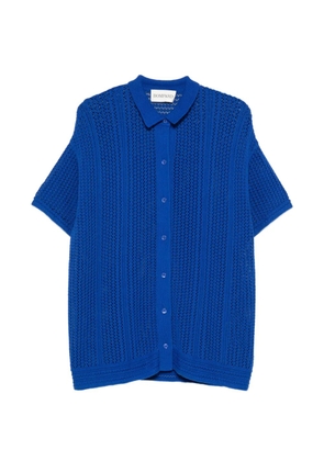 BOMPARD open-work buttoned shirt - Blue