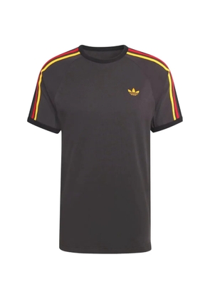 adidas three-stripes logo T-shirt - Brown