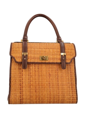 Vintage wicker tote bag - Brown