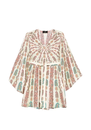 ETRO V-neck paisley-print mini dress - Green
