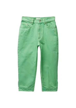Versace cropped denim jeans - Green