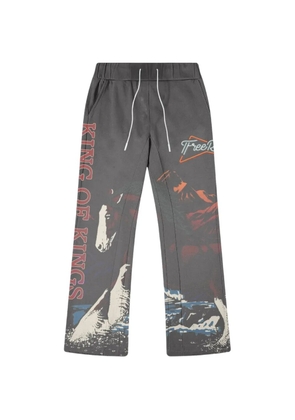 Free Refills graphic-print trousers - Grey