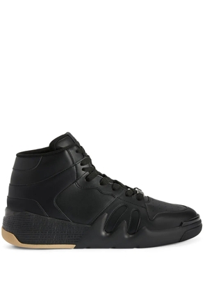 Giuseppe Zanotti Talon perforated hi-top sneakers - Black