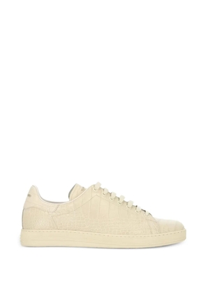 TOM FORD embossed warwick sneakers - Neutrals