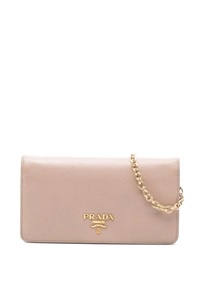 Prada Pre-Owned 2000-2025 Saffiano Wallet On Chain crossbody bag - Brown