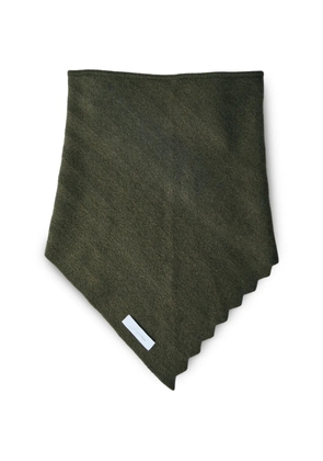 Jacquemus herringbone weave scarf - Green