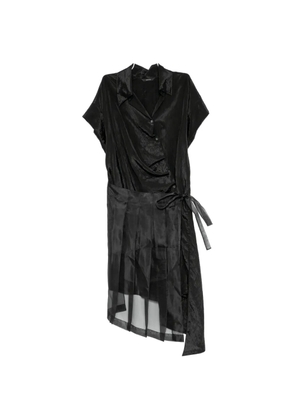 GAZ DE LIN tied-waist midi dress - Black