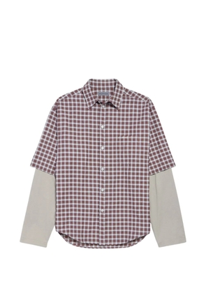 Balenciaga checked layered shirt