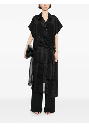 GAZ DE LIN tied-waist midi dress - Black