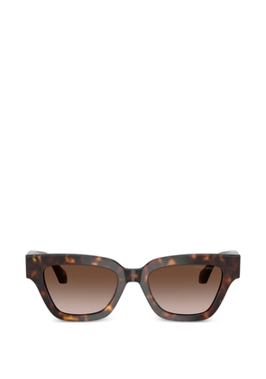 Giorgio Armani logo square-frame sunglasses - Brown
