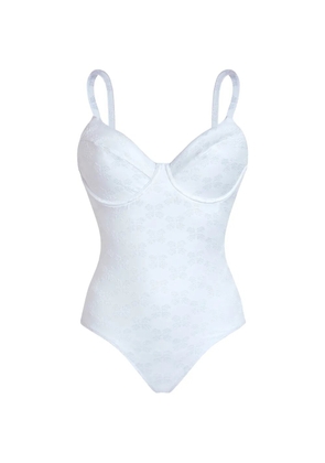 Vilebrequin turtle monogram underwire swimsuit - White