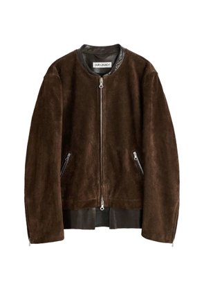OUR LEGACY Drift zip-fastening suede jacket - Brown