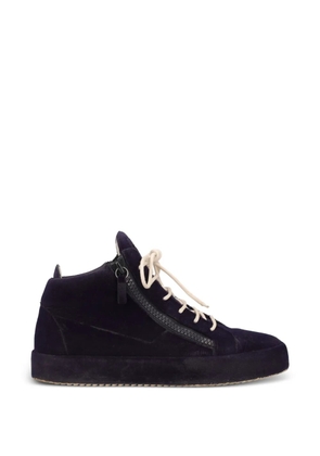 Giuseppe Zanotti Vintage zip-detail leather sneakers - Blue