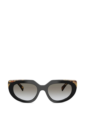 Prada Eyewear geometric oval sunglasses - Black