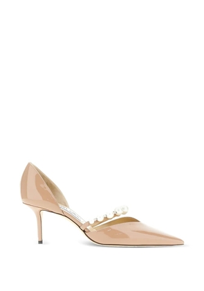 Jimmy Choo pearl-embellished décolleté pumps - Neutrals