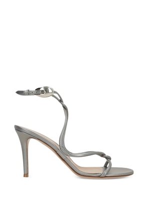 Gianvito Rossi knotted-buckle heeled sandals - Silver