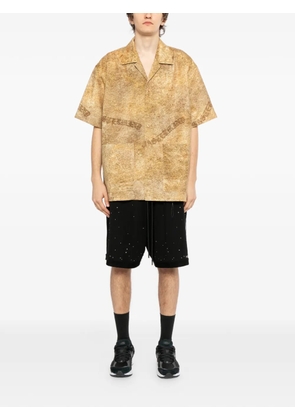 Mastermind World lion-print shirt - Gold