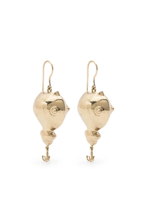 ALEMAIS drop-design earrings - Gold