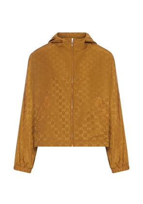 Gucci GG-motif hooded jacket - Brown
