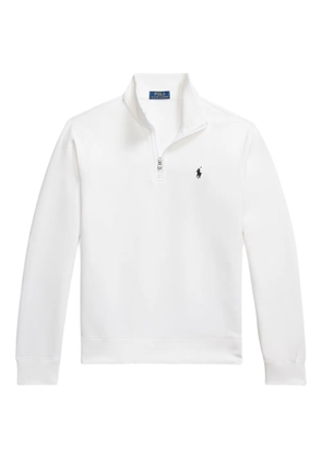 Polo Ralph Lauren quarter-zip embroidered sweatshirt - White