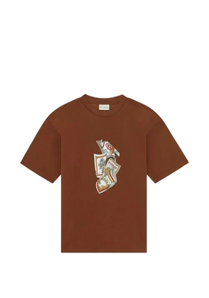 Drôle De Monsieur Rum Labels T-shirt - Brown