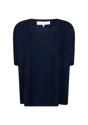 absolut cashmere V-neck short-sleeved cashmere T-shirt - Blue