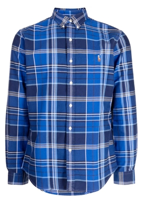 Polo Ralph Lauren Polo Pony-motif checked cotton shirt - Blue