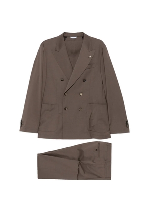 Manuel Ritz double-breasted suit - Brown