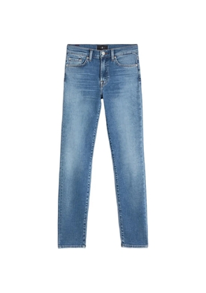 7 For All Mankind Roxanne logo-patch jeans - Blue