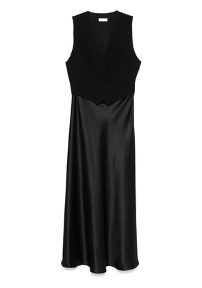 LIU JO waistcoat-detail maxi dress - Black