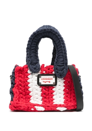 Charles Jeffrey Loverboy petite woven tote bag - Red