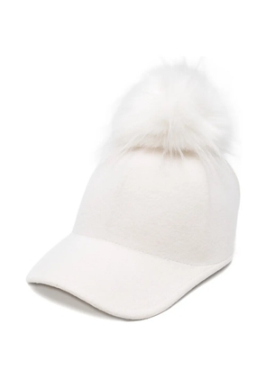 MARCCAIN pom-pom cap - White
