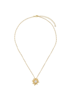 Oceanus Sunburst sun-pendant necklaces - Gold