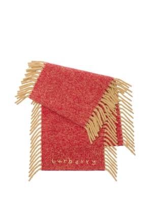 Burberry alpaca wool-blend Happy scarf - Red