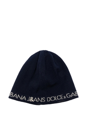 Dolce & Gabbana Pre-Owned 2000s wool beanie hat - Blue
