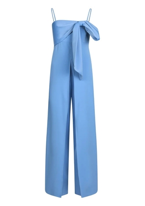 LIU JO bow-detail jumpsuit - Blue