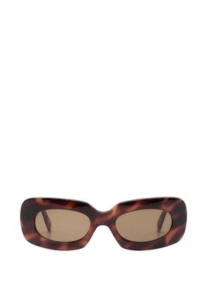 Versace Pre-Owned 1990s rectangular-frame sunglasses - Brown