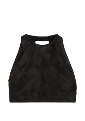 Max Mara Mxsfumetto cut-out crop top - Black