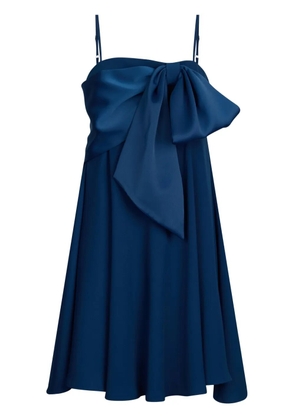 LIU JO bow-embellished asymmetric dress - Blue