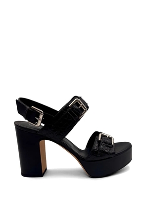 GUGLIELMO ROTTA buckle-detail platform sandals - Black