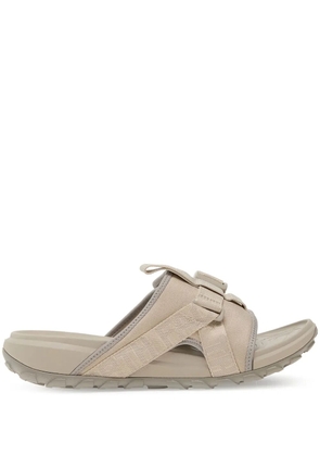 The North Face logo print slides - Neutrals