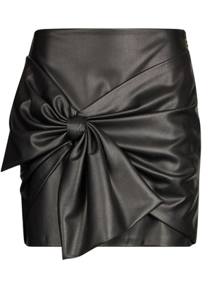 LIU JO bow-detailing mini skirt - Black